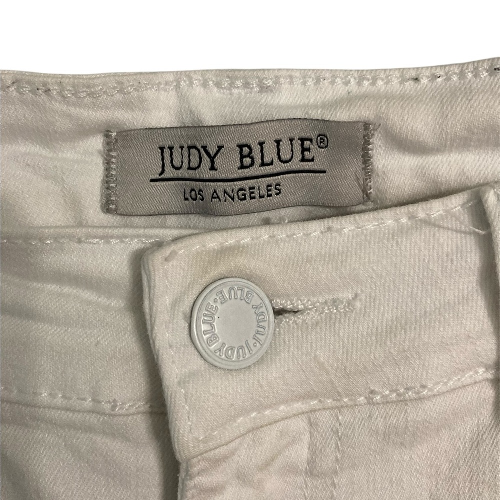Judy Blue White Skinny Fit Jeans Size 11/30 - Picture 7 of 9